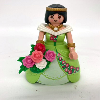 Playmobil princesse reine vert bouquet