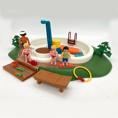 playmobil bassin piscine et baigneurs
