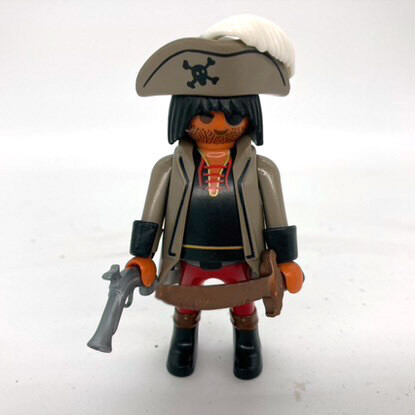 playmobil pirate gris