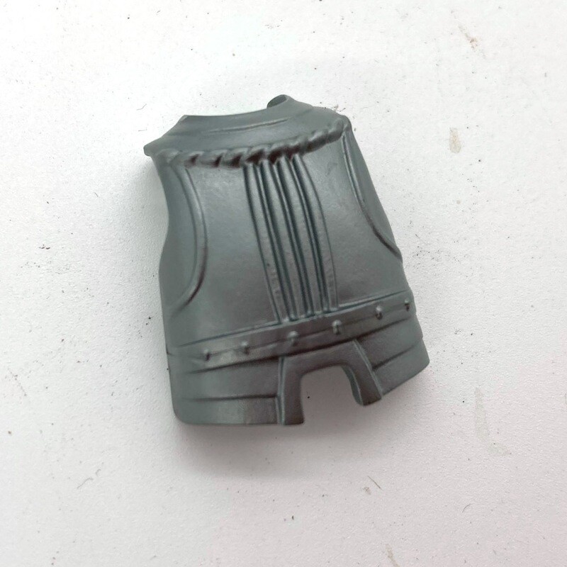 playmobil plastron armure gris