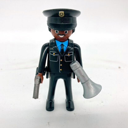 playmobil policier black