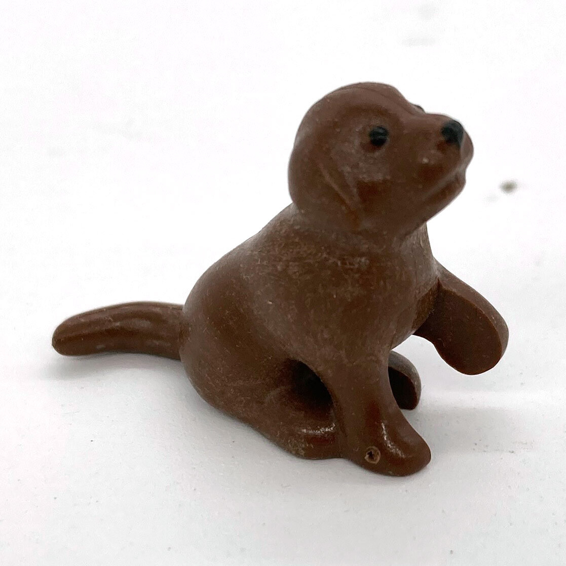 Playmobil chiot marron assis