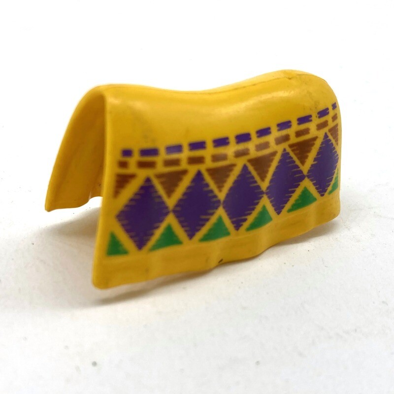 playmobil couverture cheval jaune 3