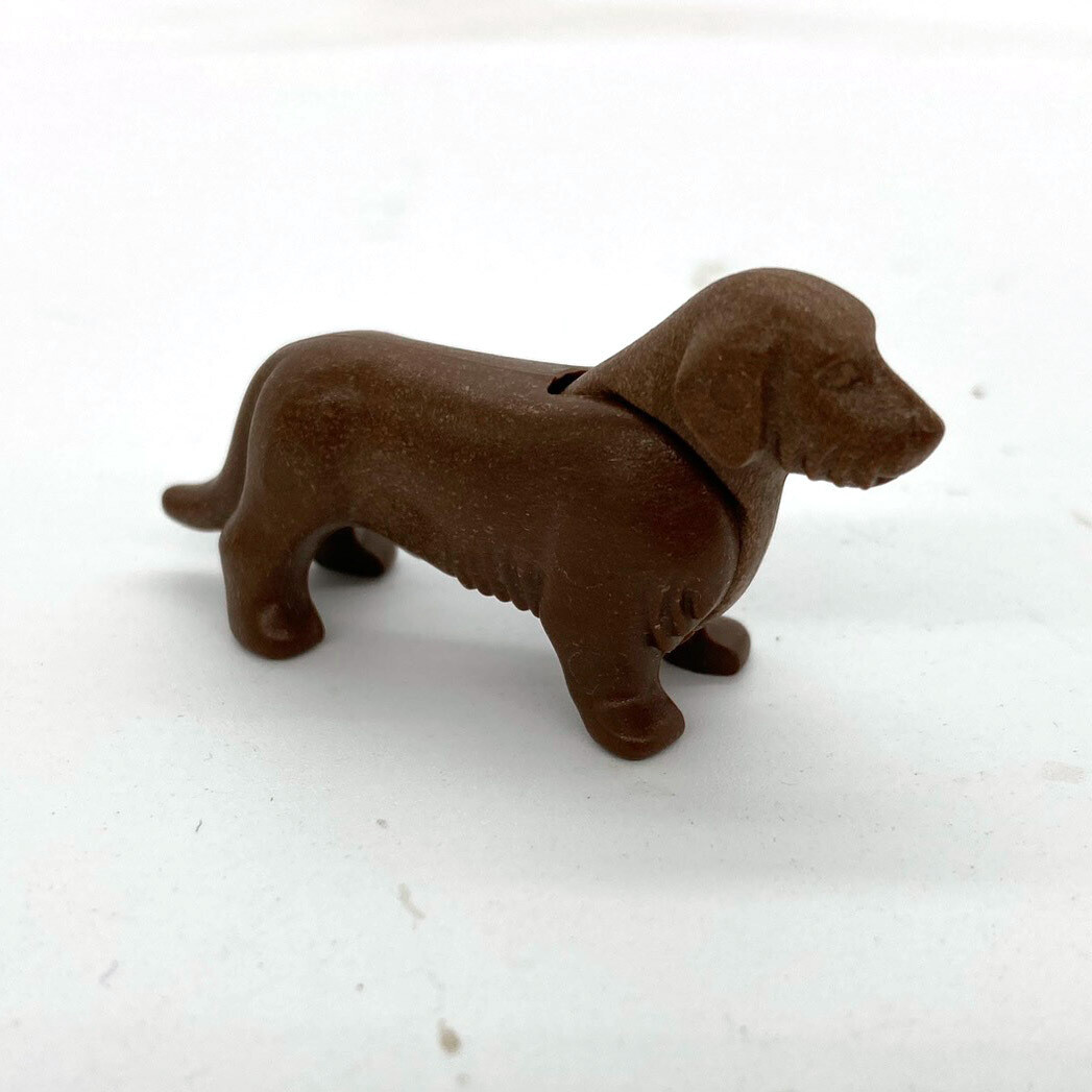 Playmobil chien petit marron