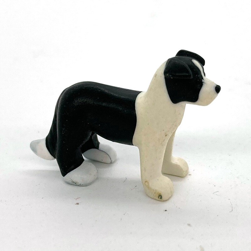 playmobil chiot blanc noir