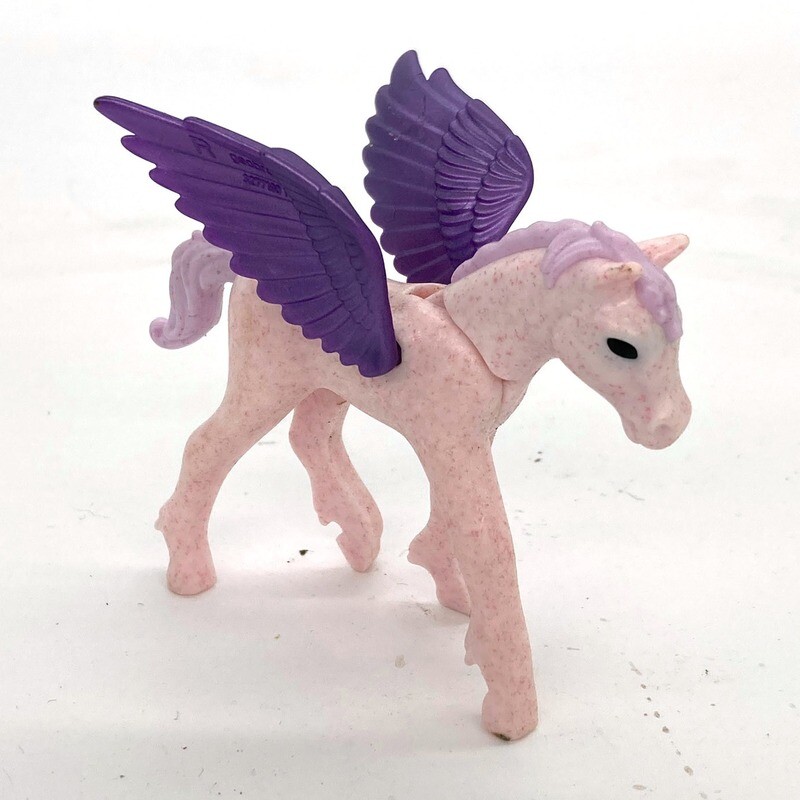 playmobil cheval volant bébé pegase blanc violet