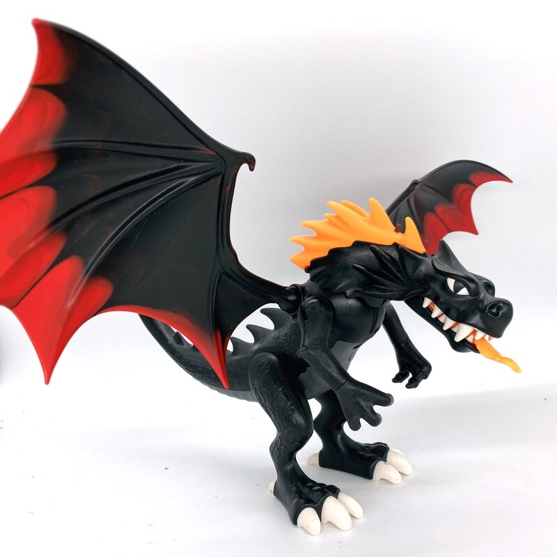playmobil grand dragon noir asiatique
