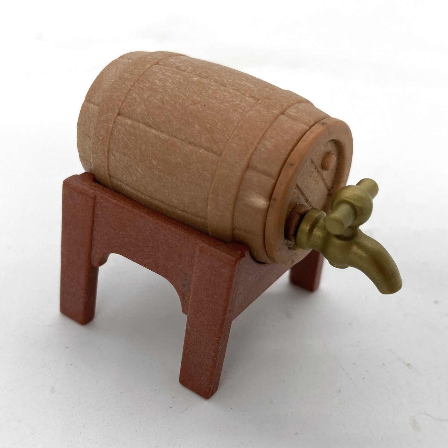 Playmobil tonneau marron avec support et robinet