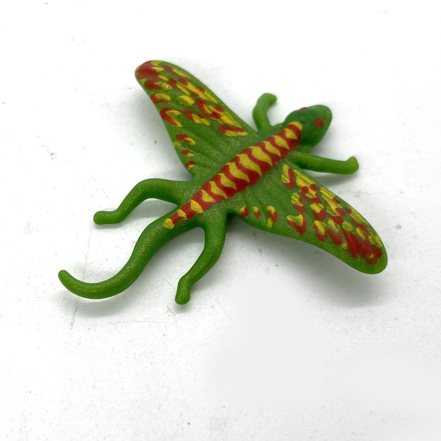 Playmobil lézard bestiole ailée préhistorique verte