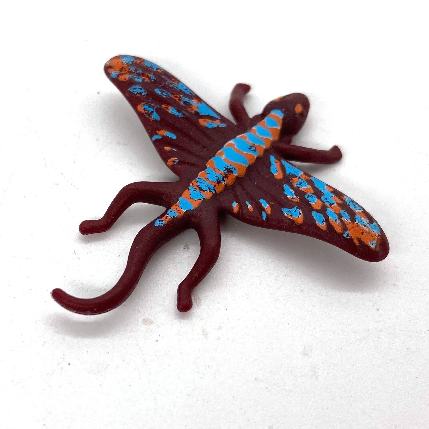 Playmobil lézard bestiole ailée préhistorique marron