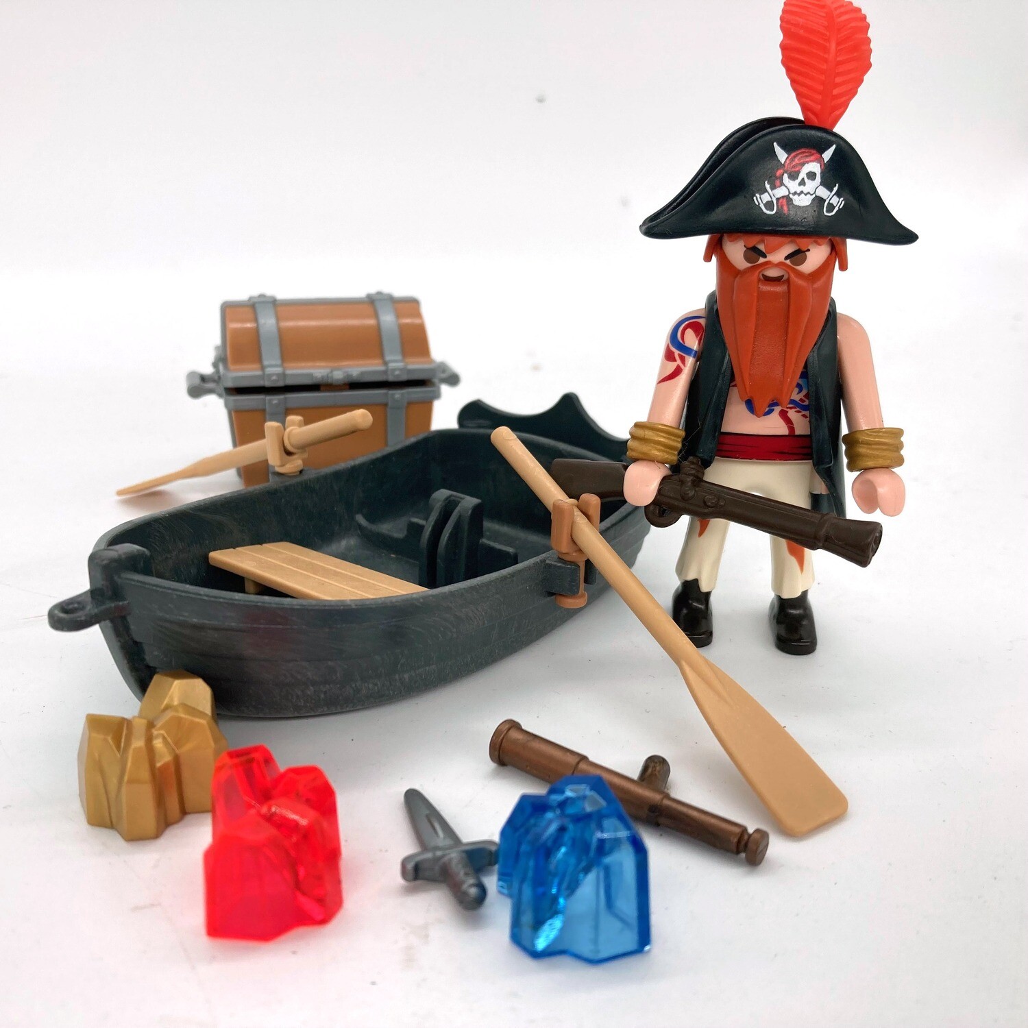 playmobil capitaine pirate et barque