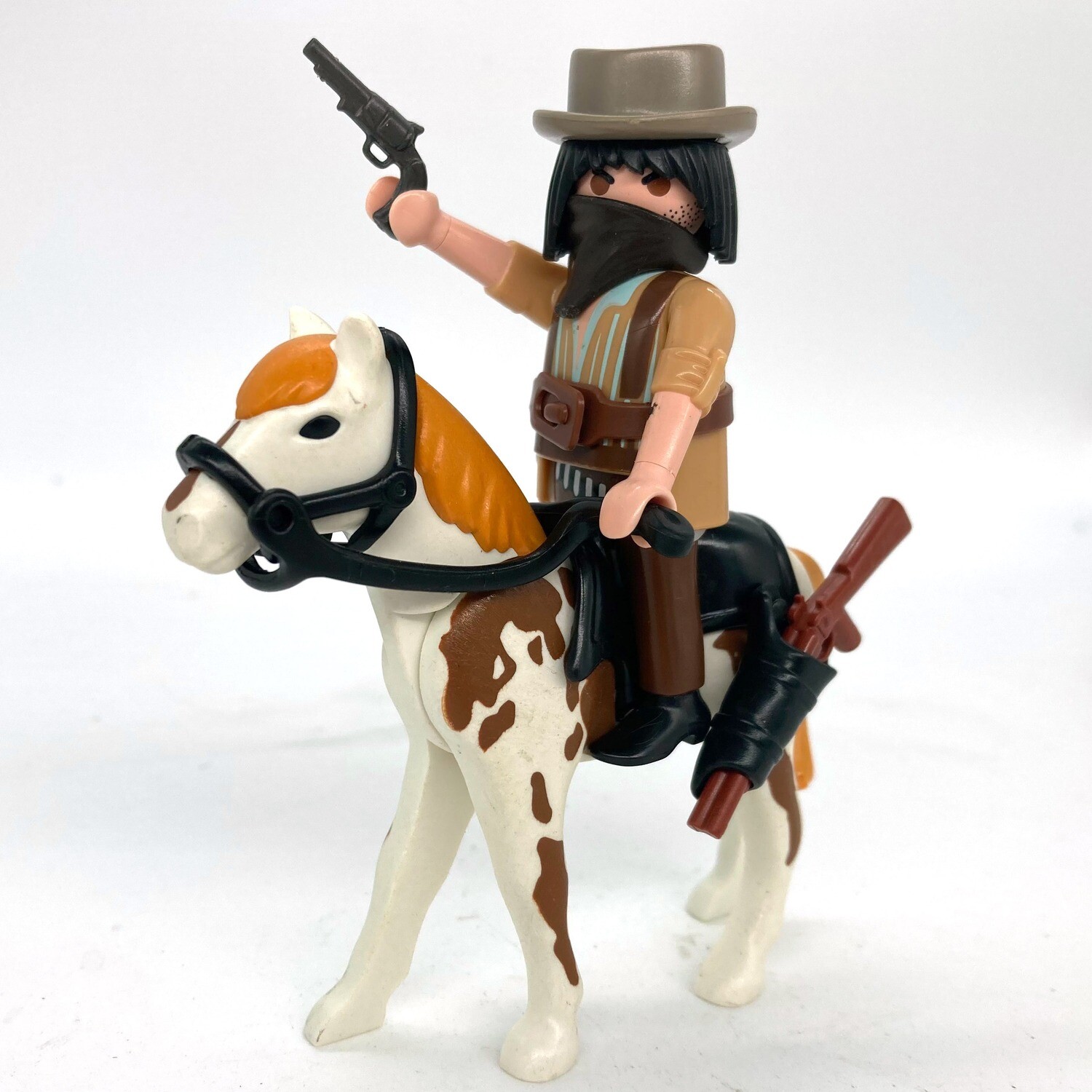 playmobil cow boy à cheval