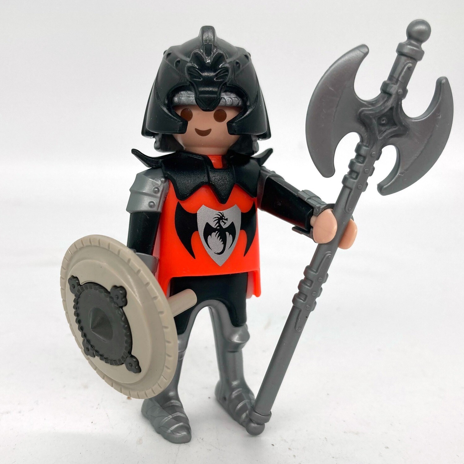 playmobil chevalier dragon orange