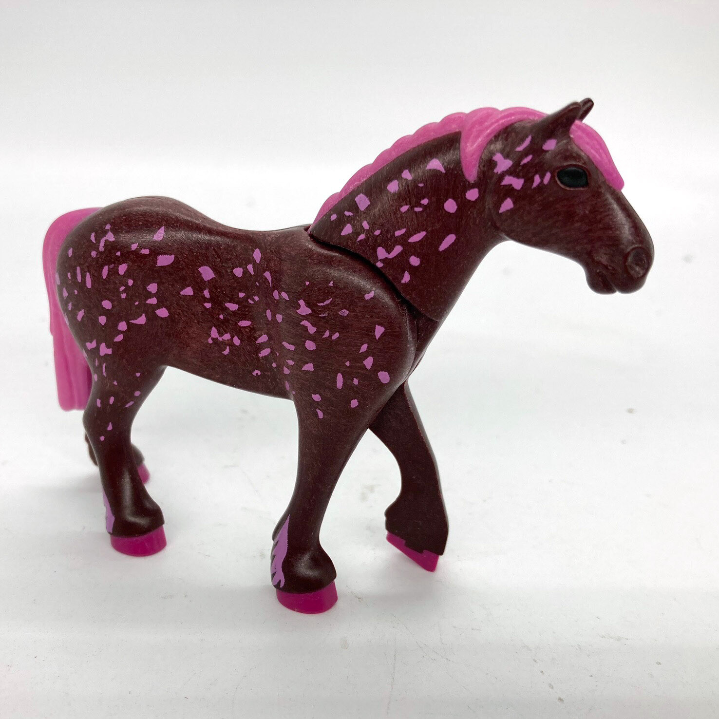 playmobil cheval princesse marron tacheté