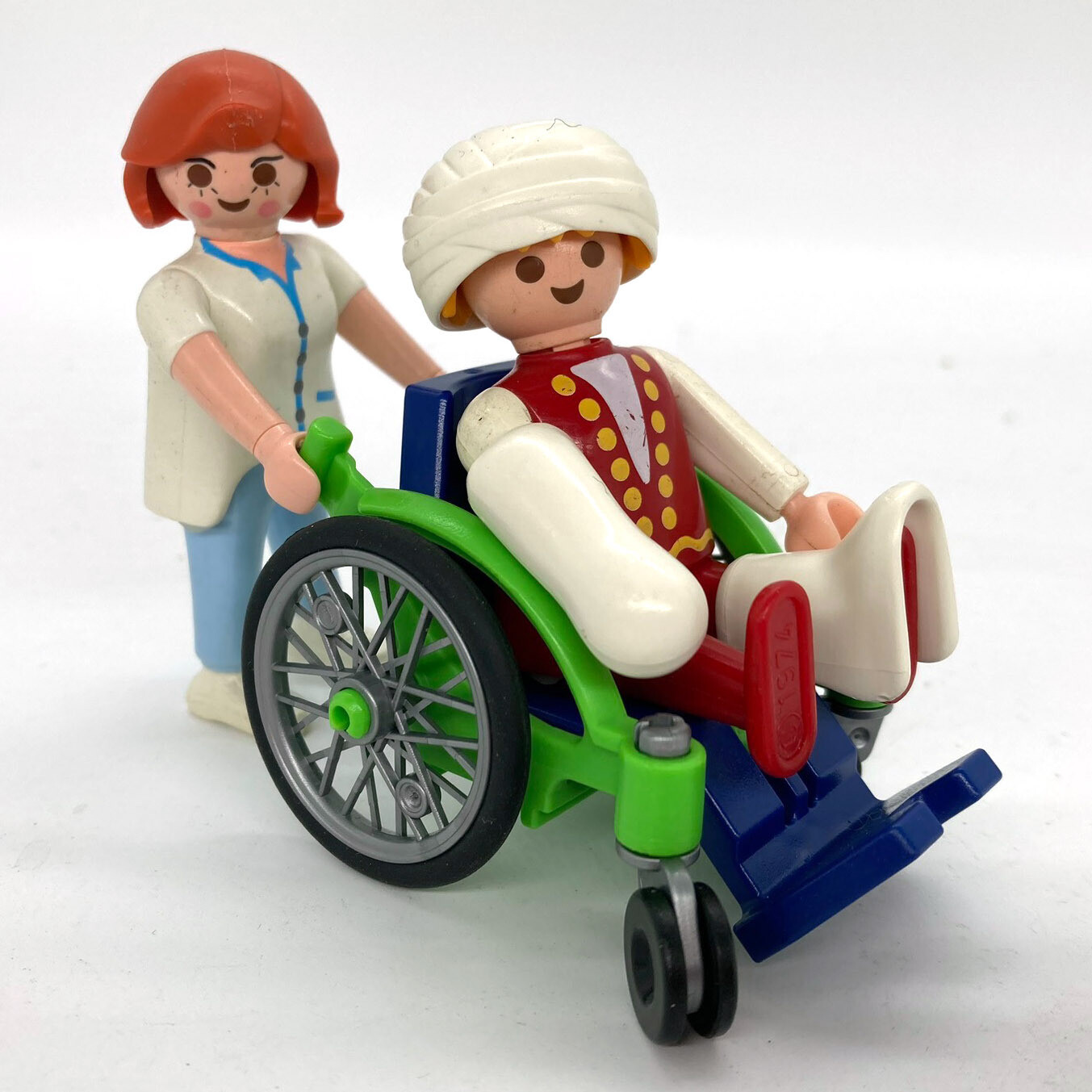 Playmobil enfant en fauteuil roulant