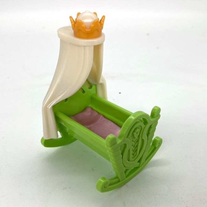 Playmobil lit berceau bébé vert