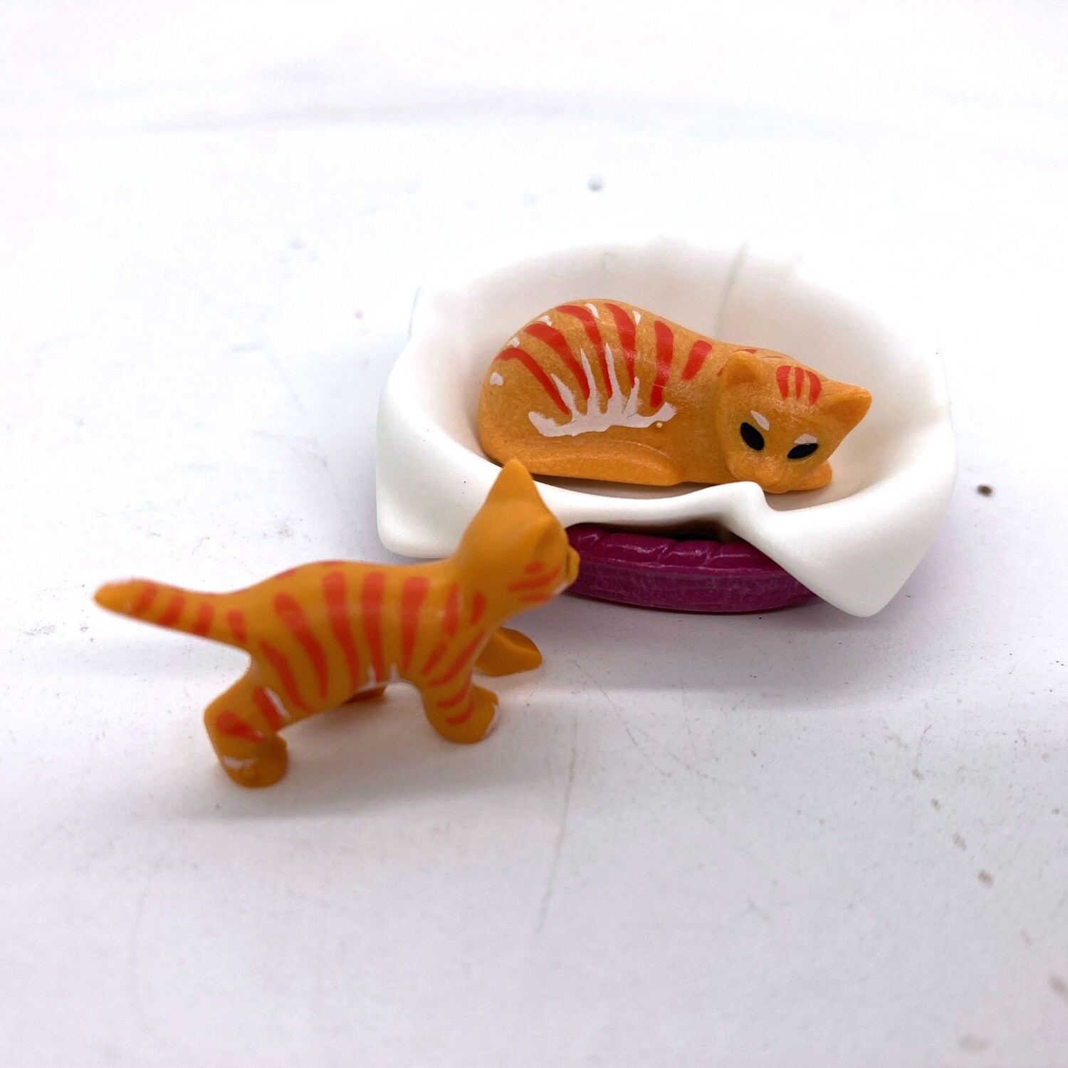 Playmobil panier chat roux