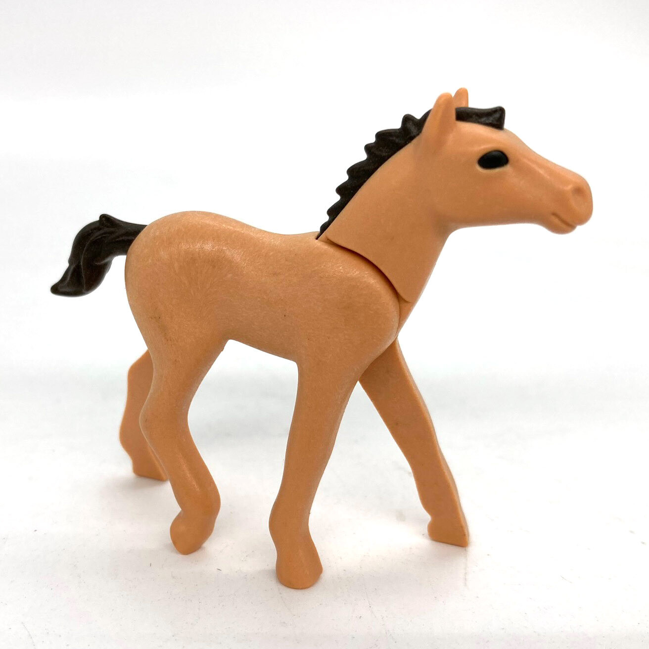 playmobil poulain marron beige