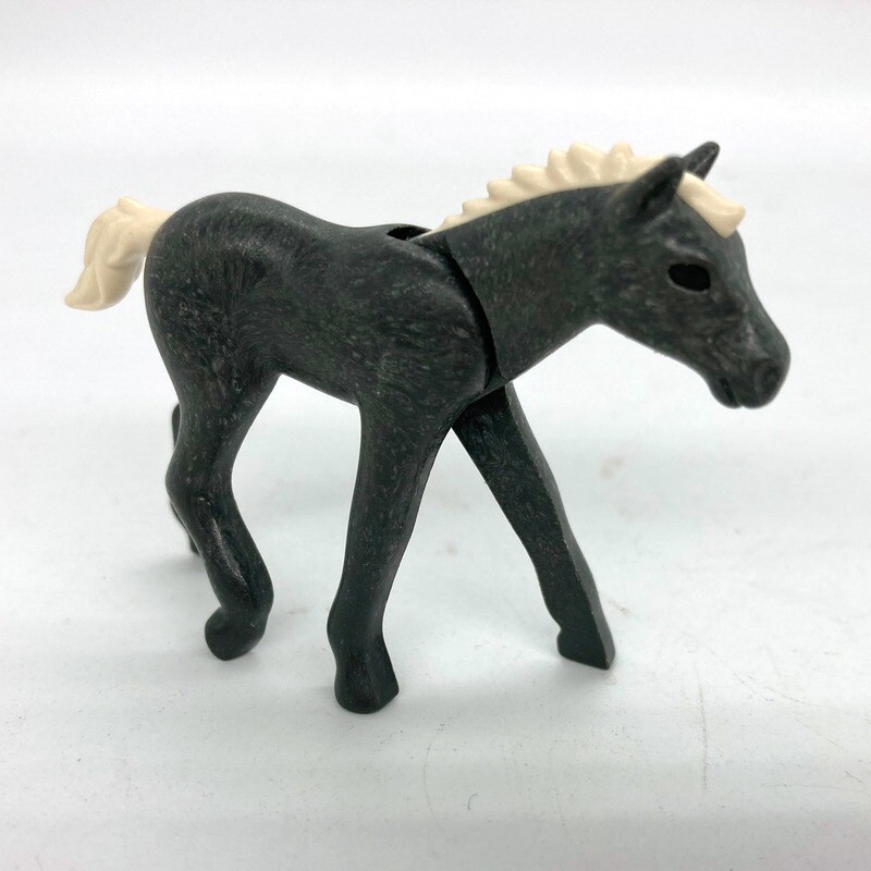 playmobil poulain moderne gris foncé