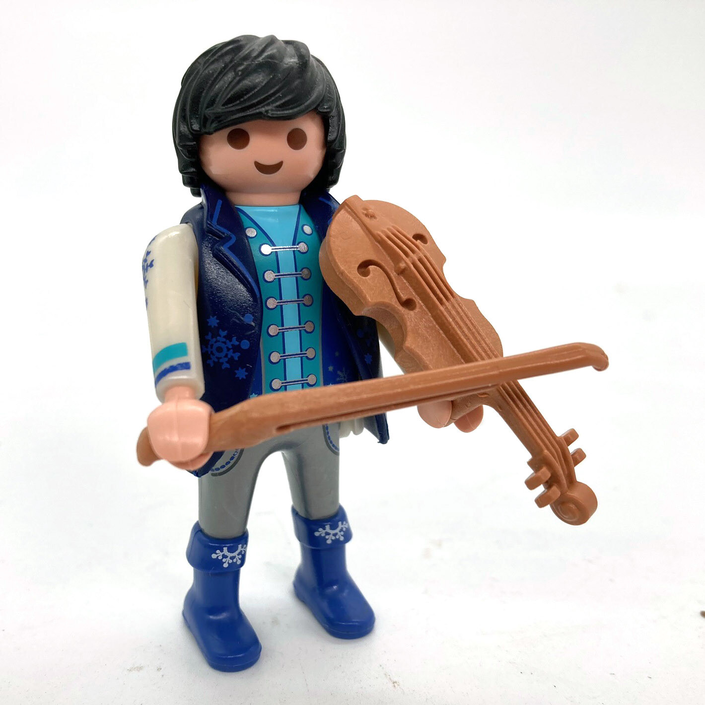 playmobil prince violoniste bleu