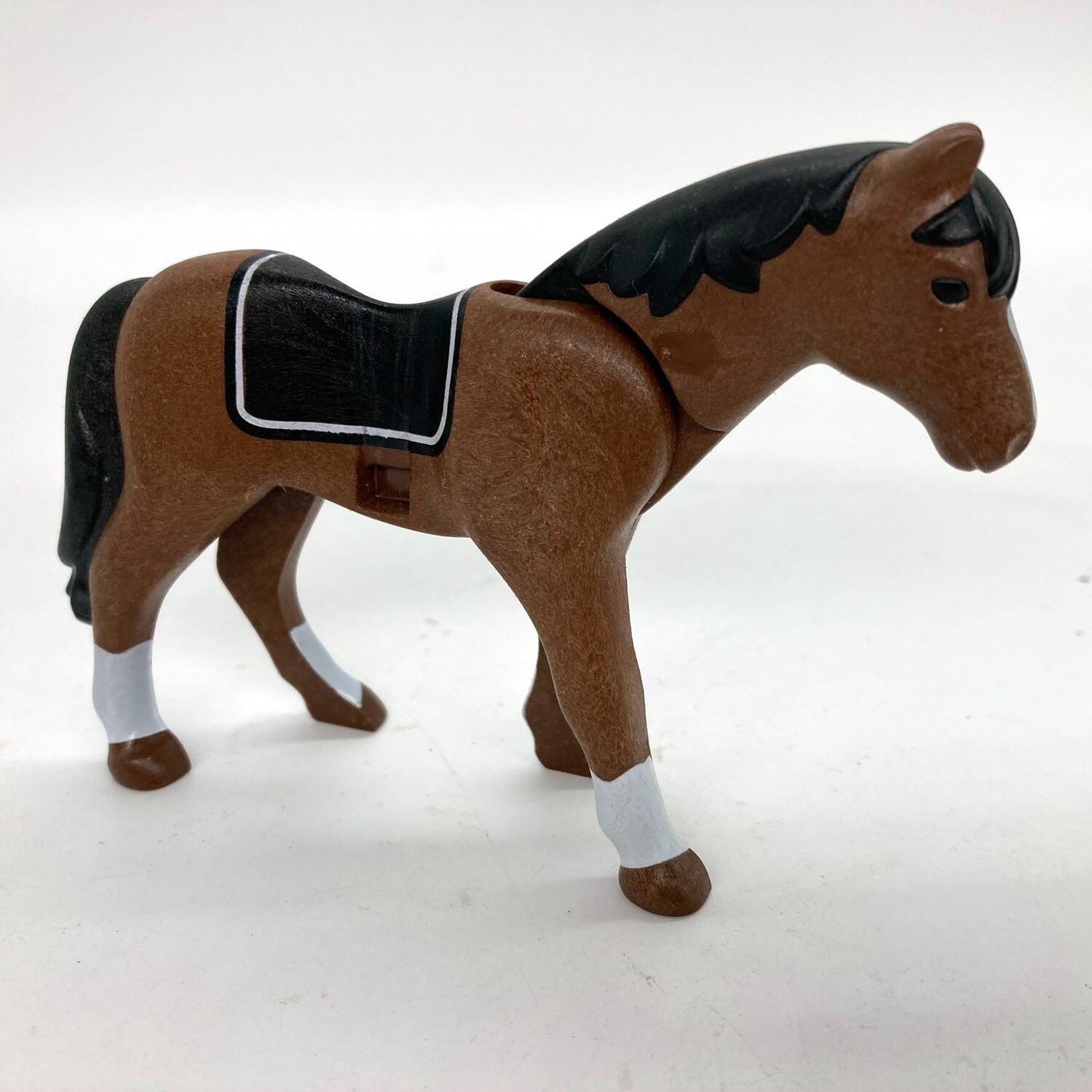 playmobil cheval marron