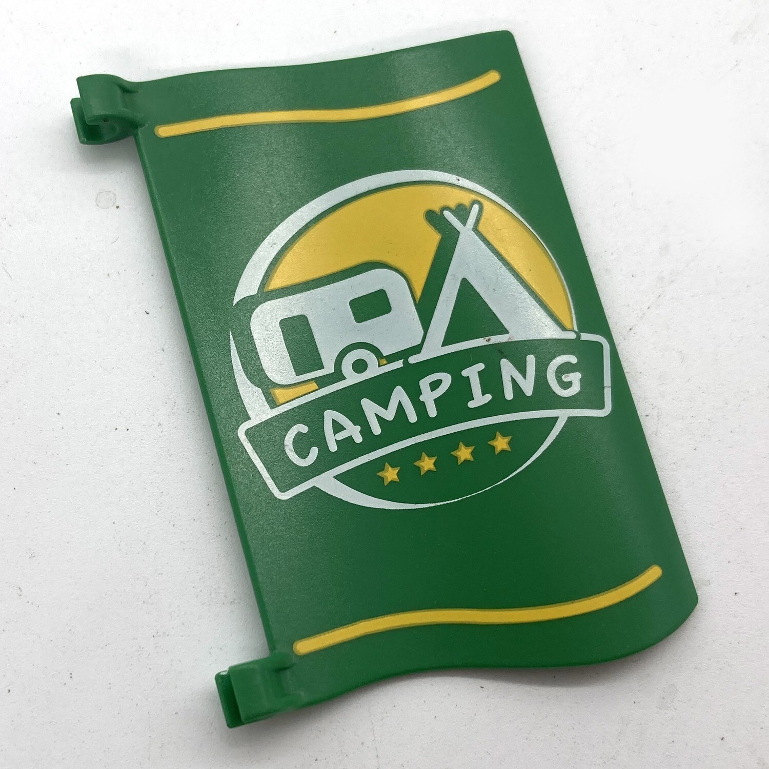Playmobil drapeau camping vert