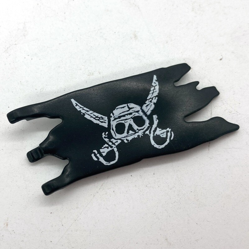 Playmobil drapeau déchiré crane noir 7
