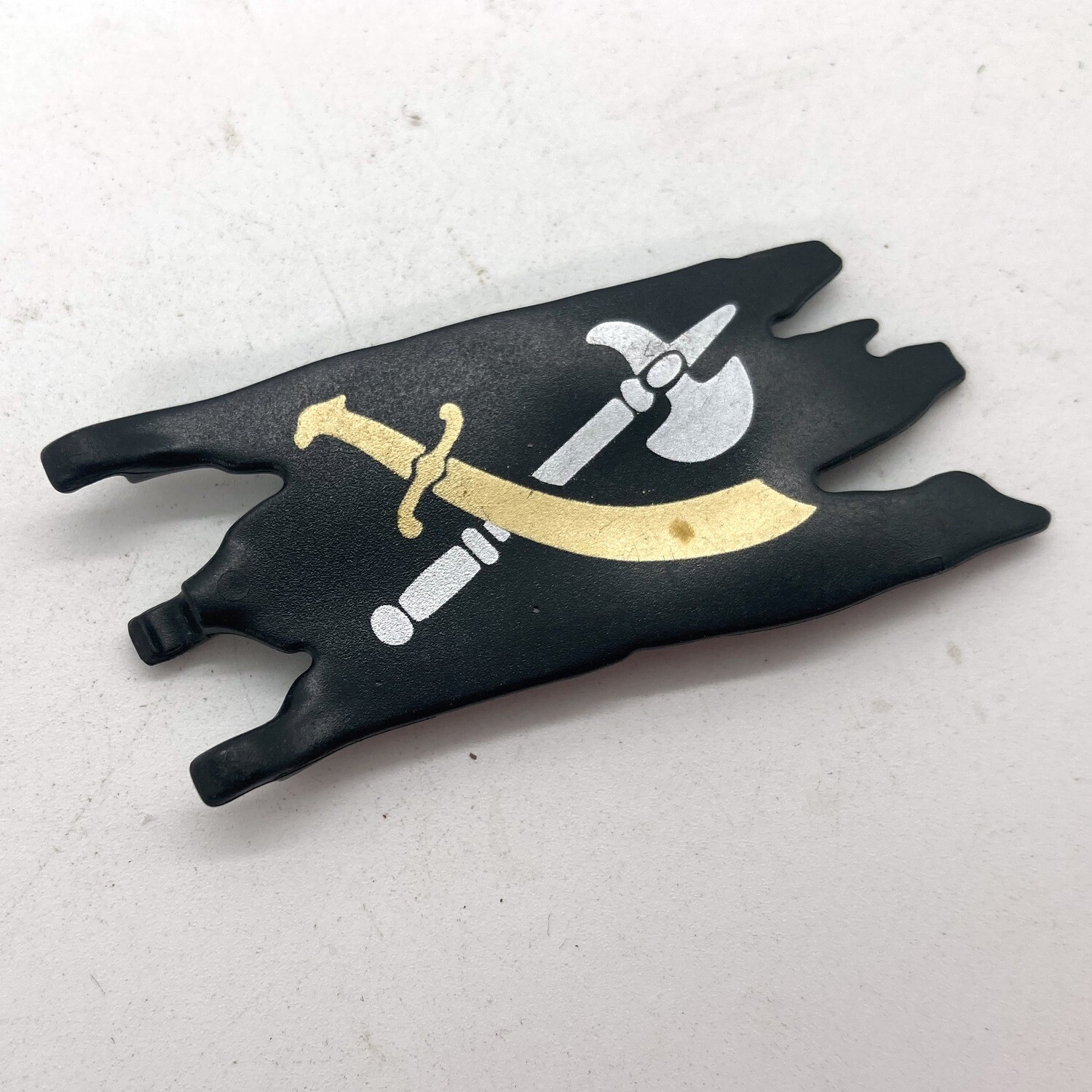 Playmobil drapeau déchiré armes noir