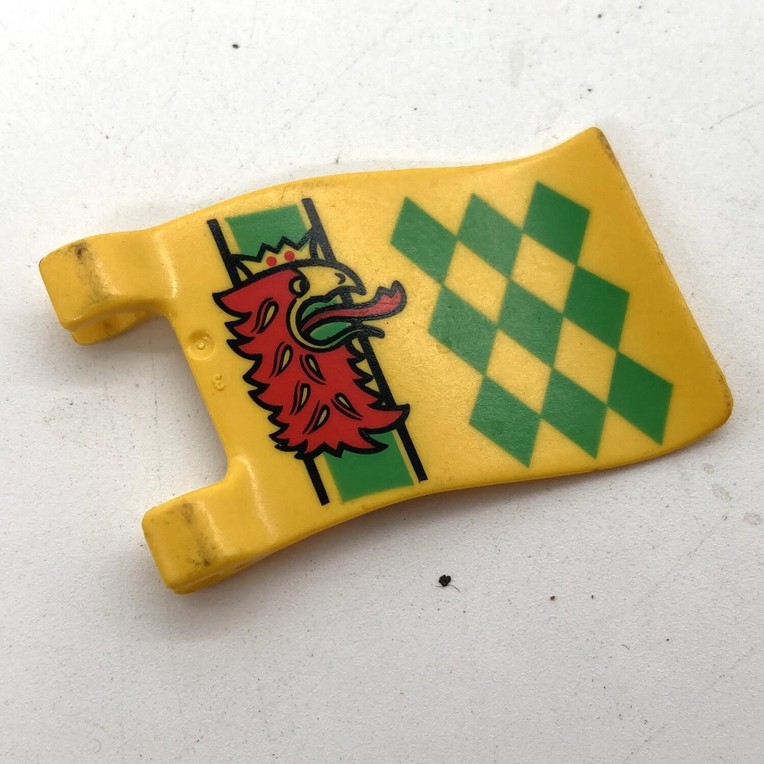 Playmobil drapeau dragon jaune vert 2
