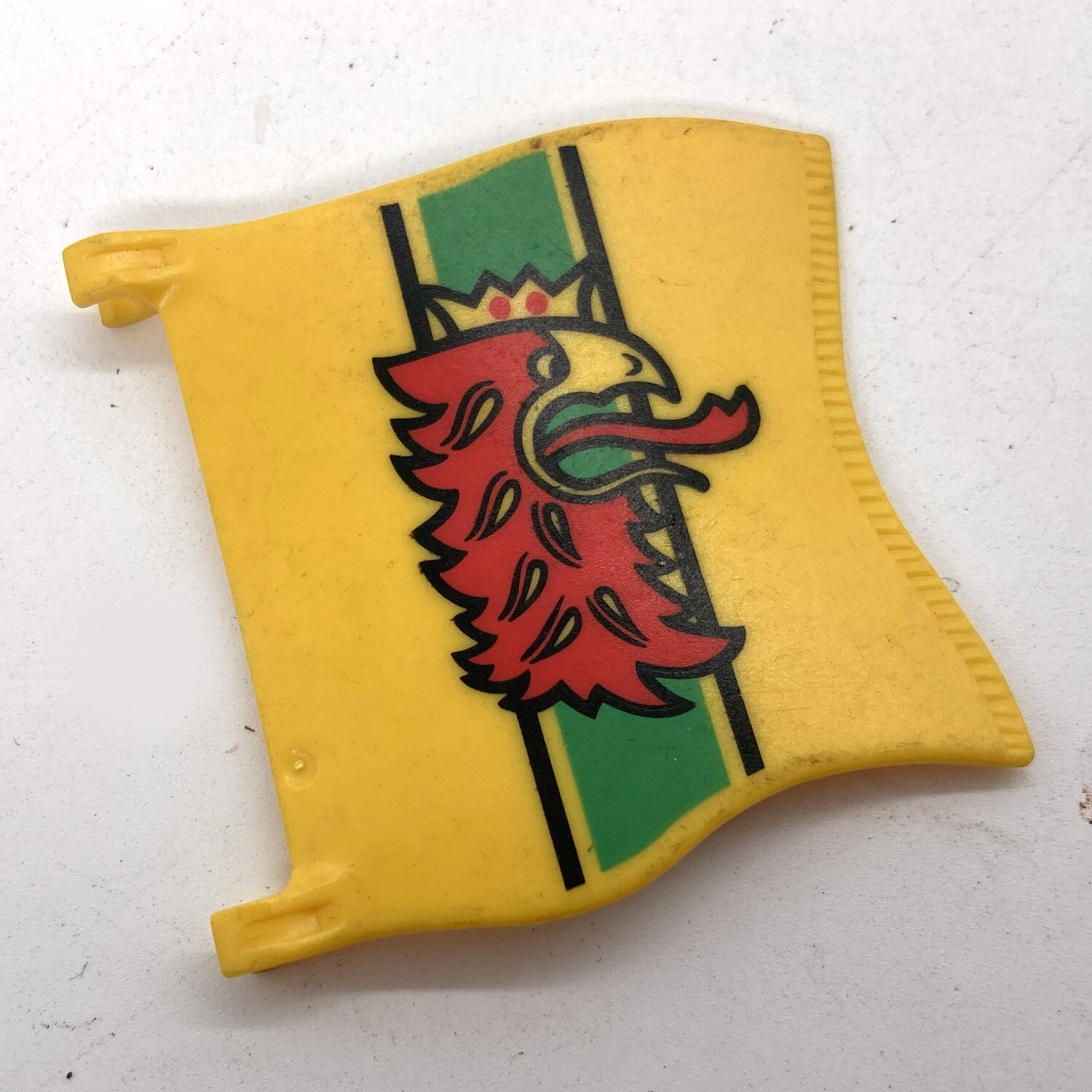 Playmobil drapeau dragon jaune vert