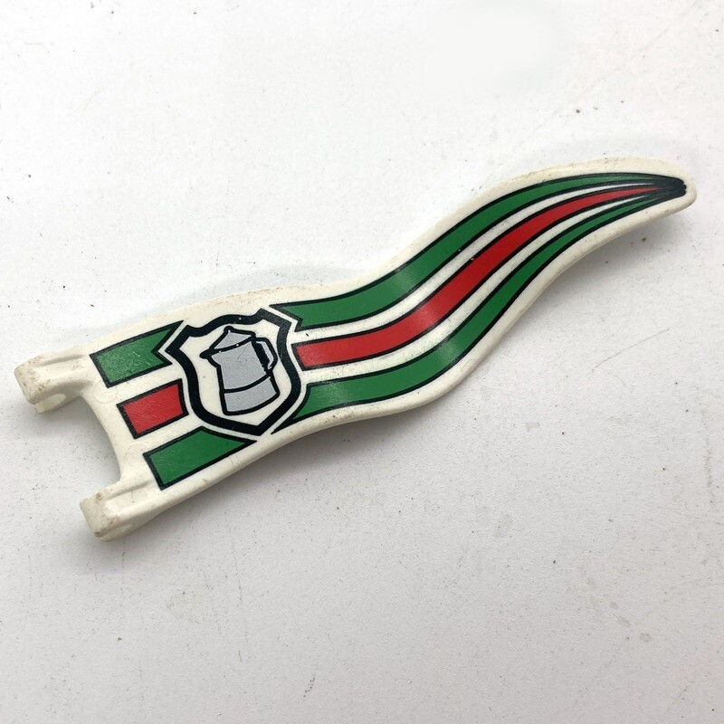 Playmobil drapeau long rayure vert rouge