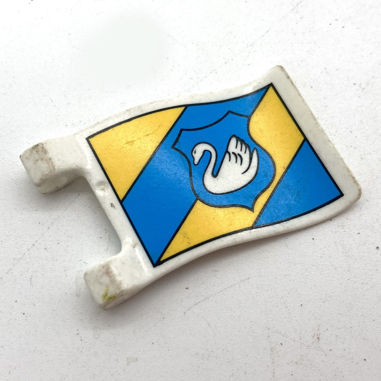 Playmobil drapeau cygne jaune bleu