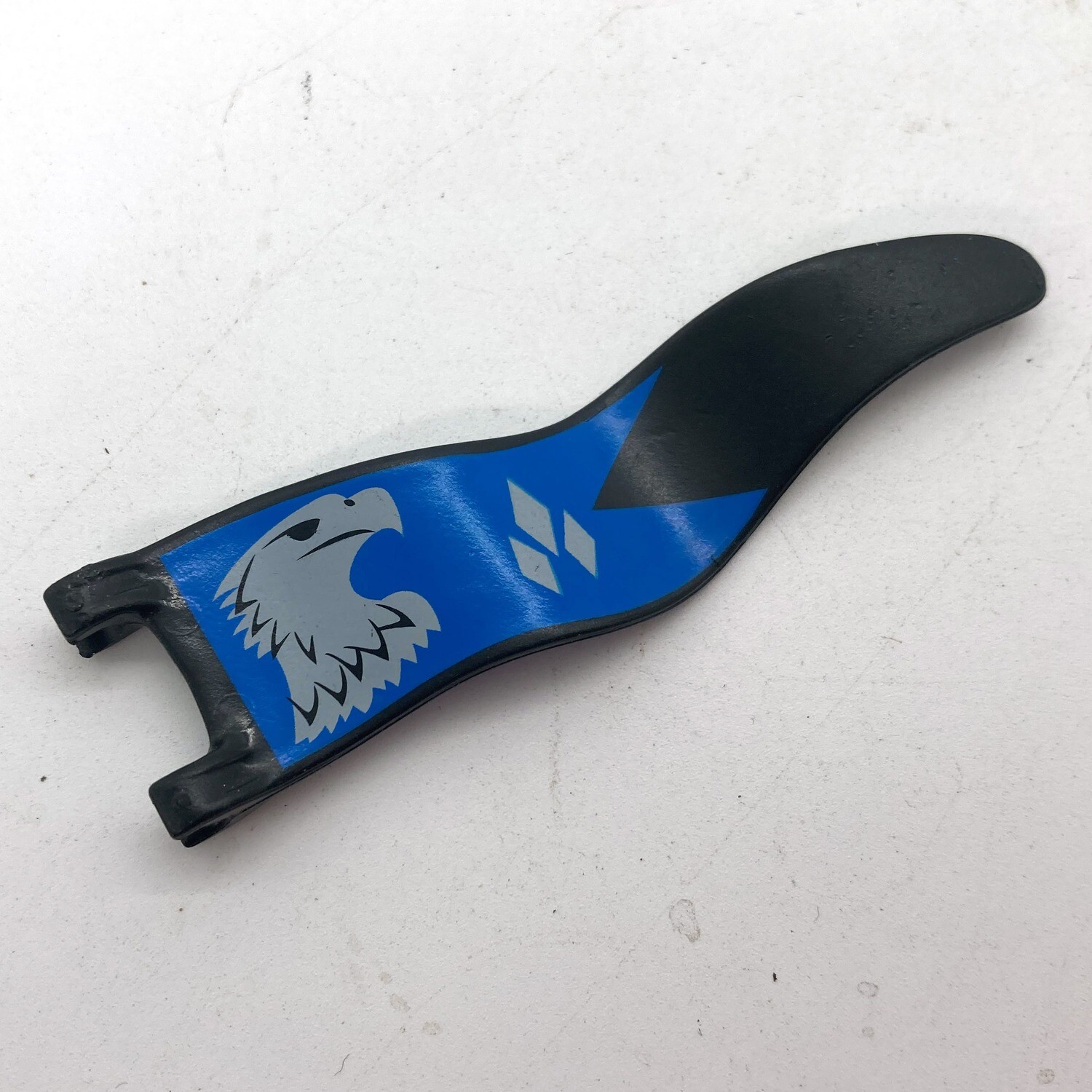 Playmobil drapeau long aigle bleu noir