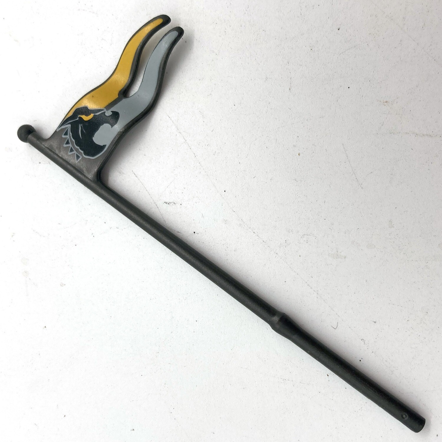 Playmobil drapeau pointe gris jaune
