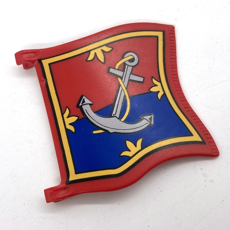 Playmobil drapeau ancre rouge Playmobil drapeau ancre rouge