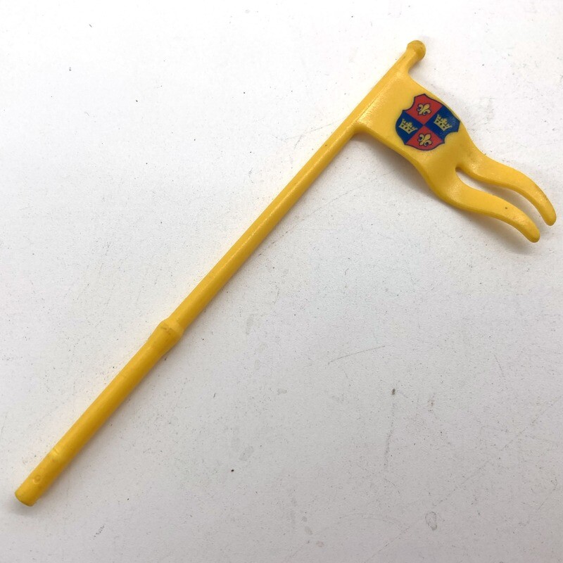 Playmobil drapeau pointe blason jaune Playmobil drapeau pointe blason jaune