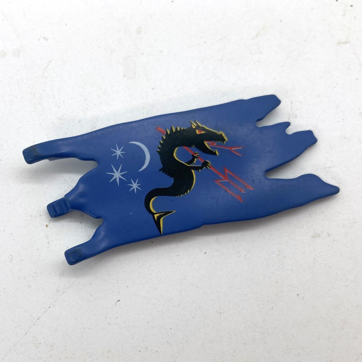 Playmobil drapeau serpent bleu