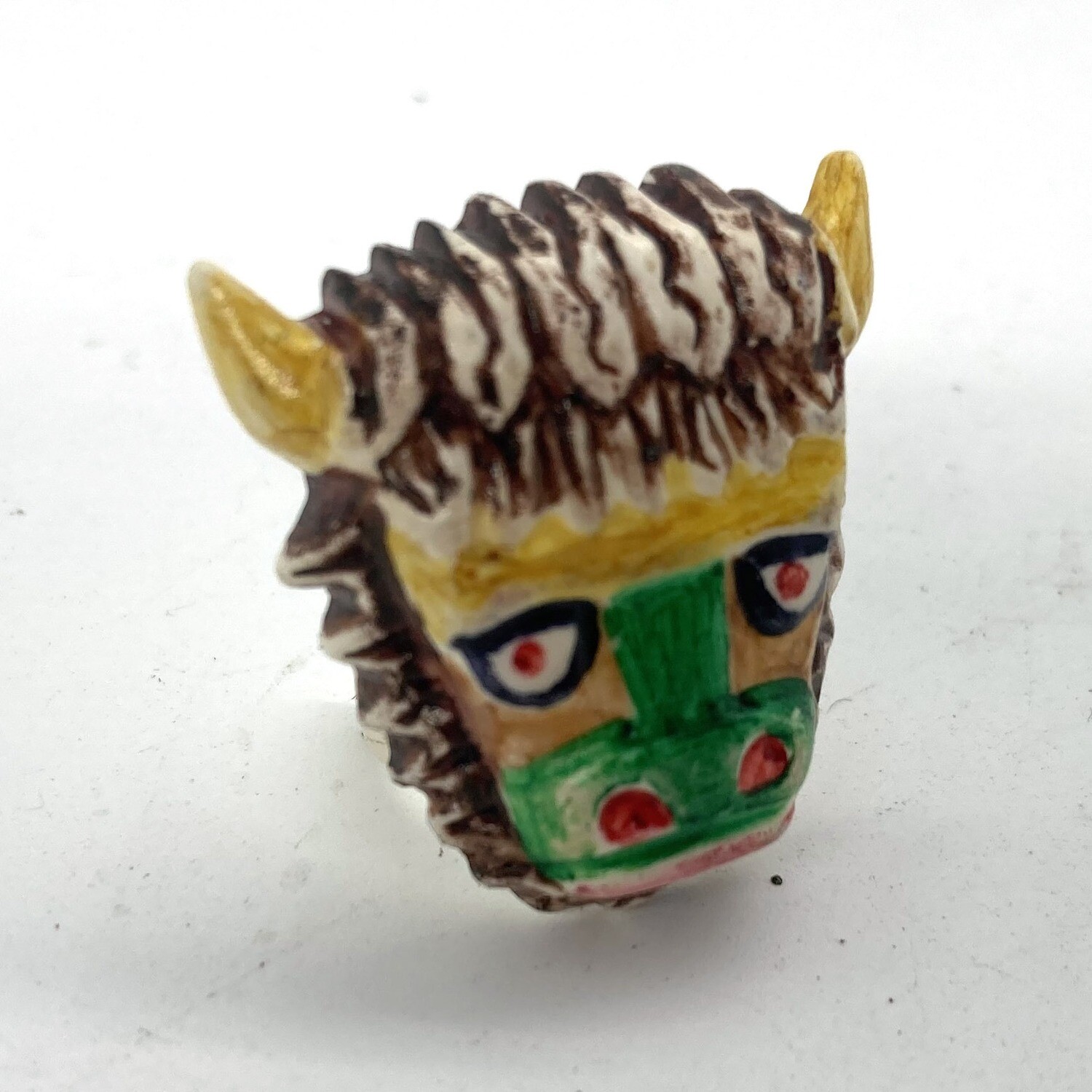 playmobil masque tête de bison indien color vintage 4