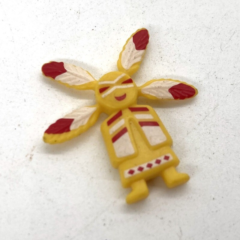 Playmobil doudou poupée indien jaune
