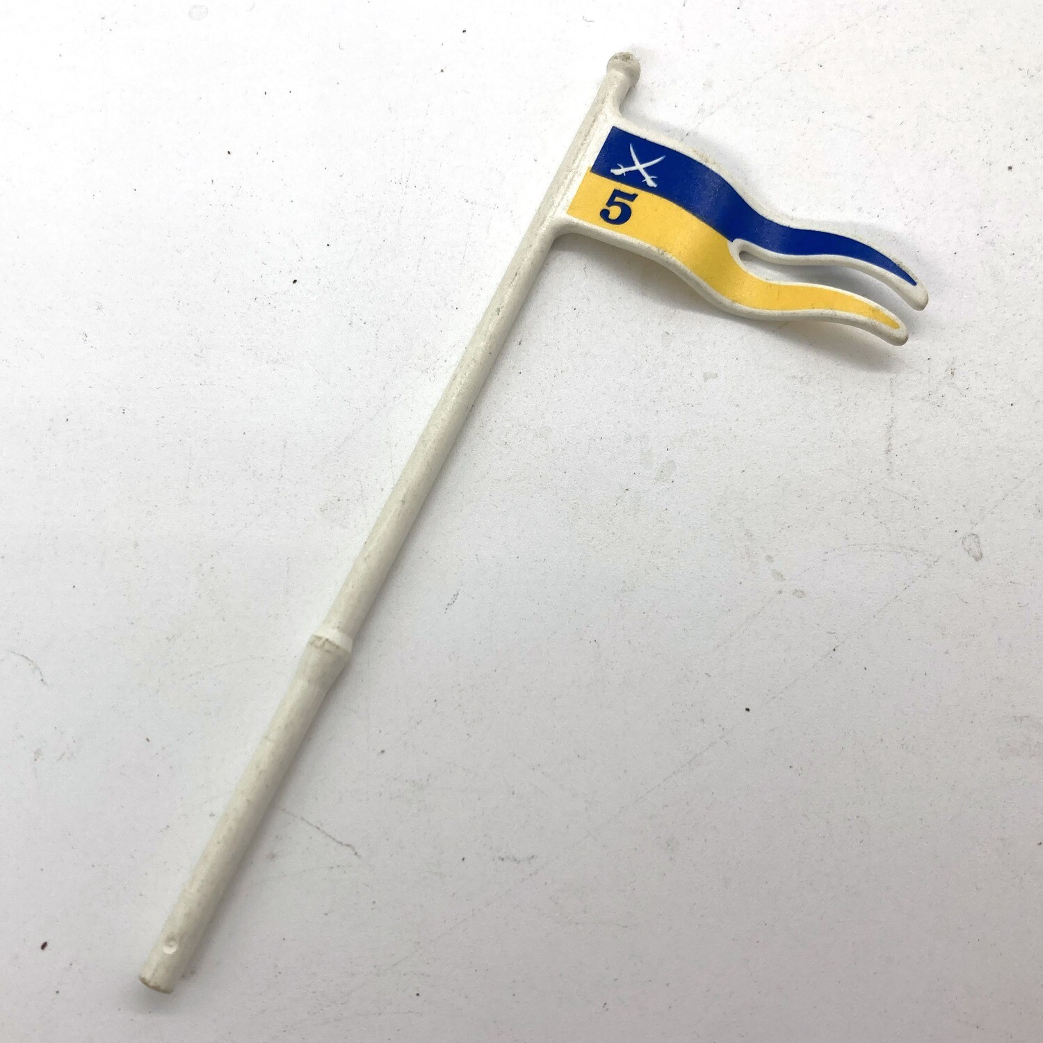 Playmobil drapeau pointe cavalerie jaune bleu
