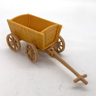 PLAYMOBIL - Petit Chariot Jaune Et Bleu Avec Enfants Et Lutins (occasion)