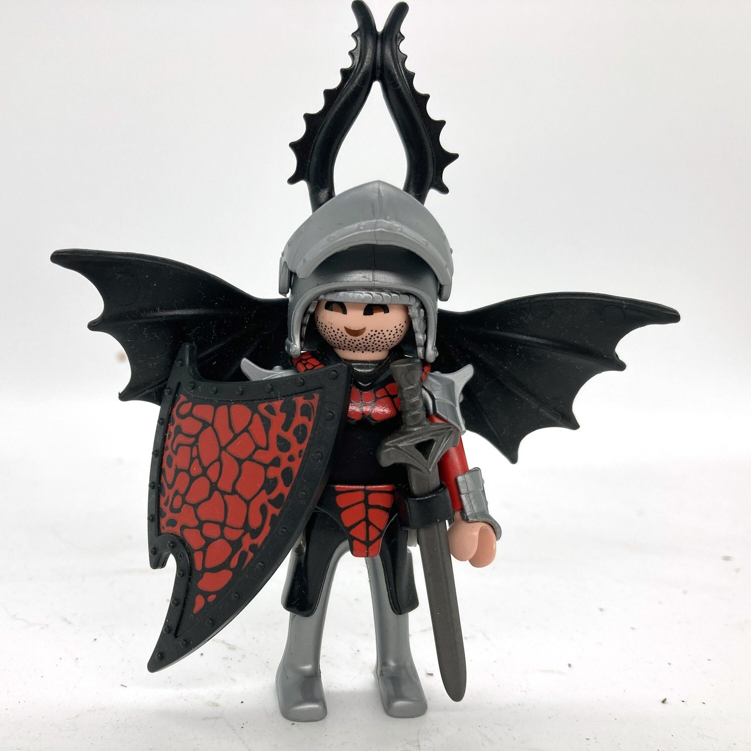 playmobil chevalier noir ailes