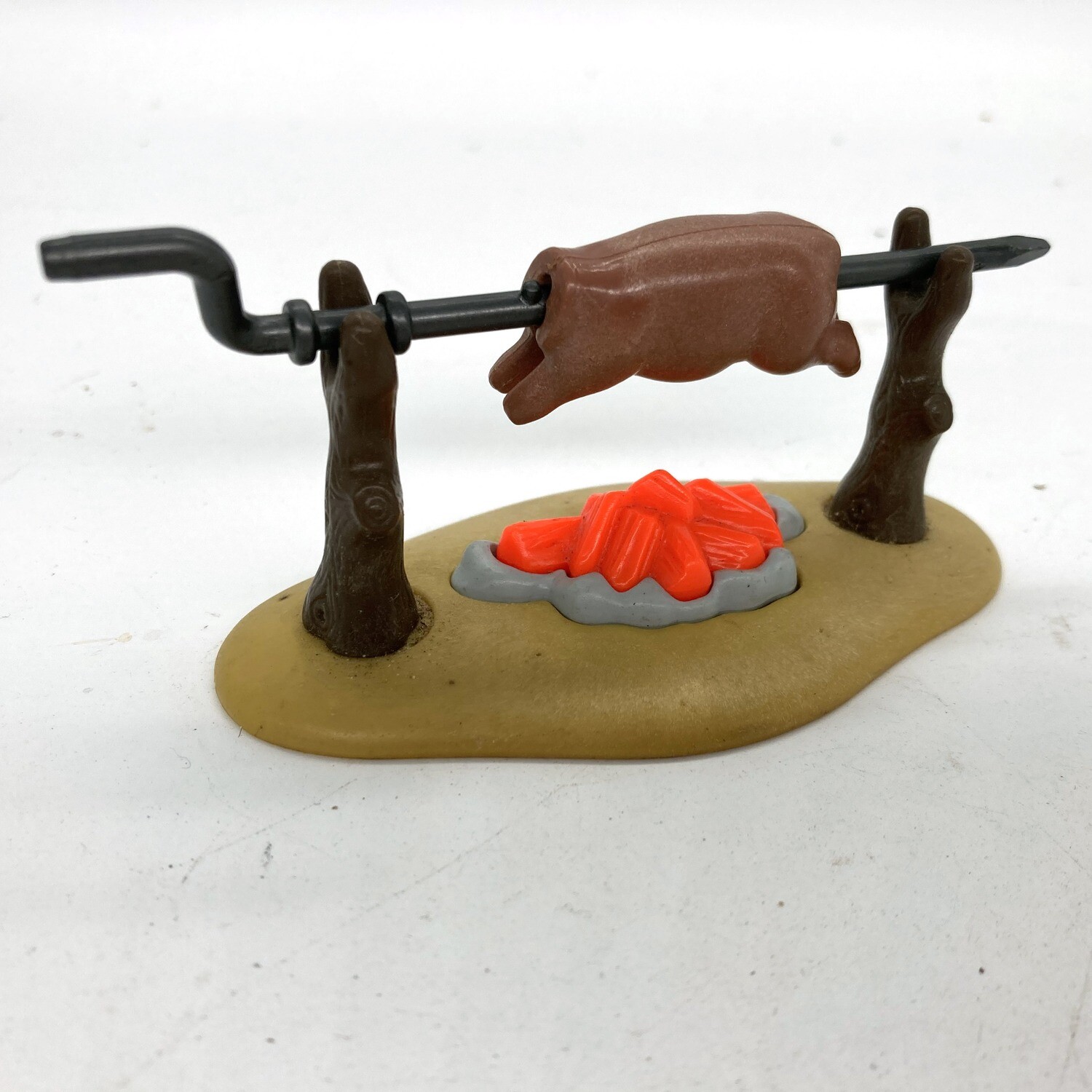 playmobil feu de camp braise rotisserie
