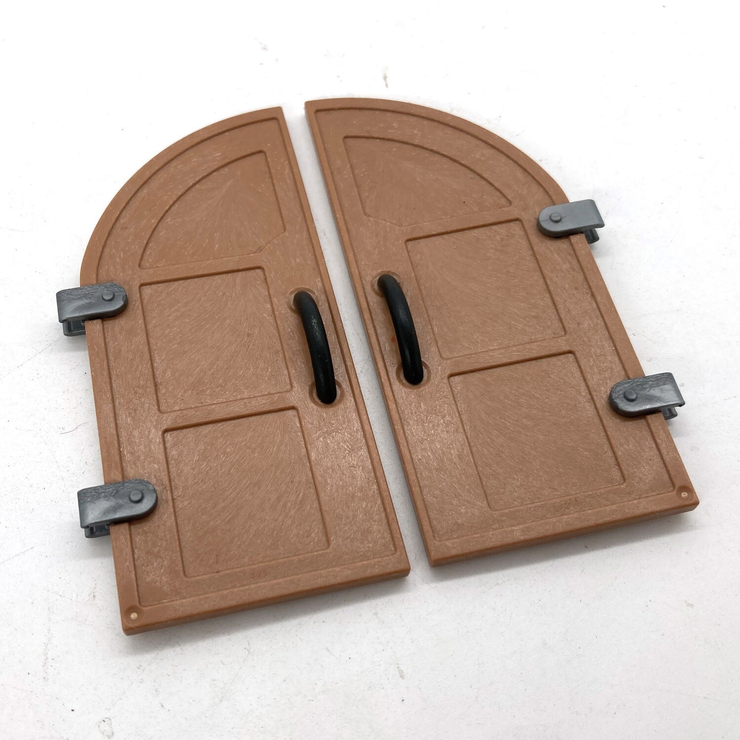 playmobil porte double marron