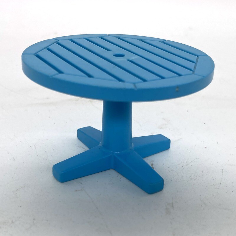 playmobil table jardin bleu