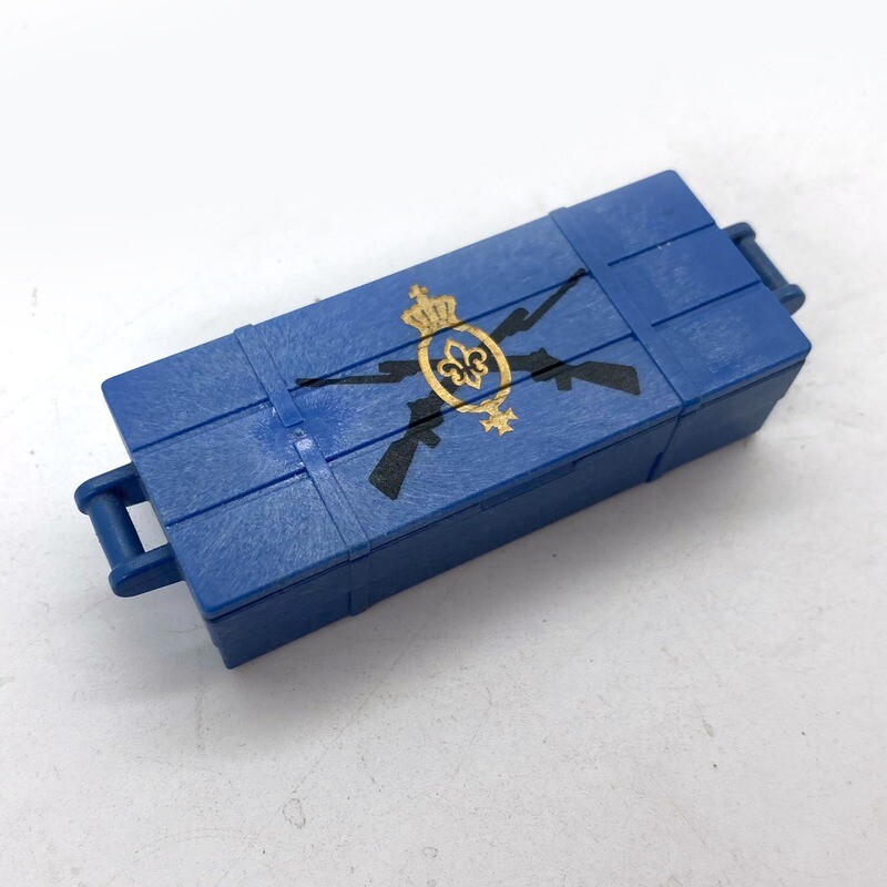 Playmobil caisse fusil western bleu
