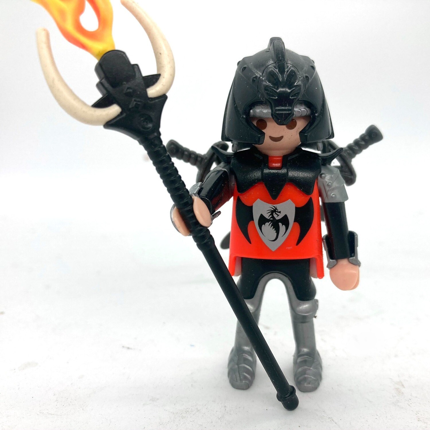 playmobil chevalier lance flamme