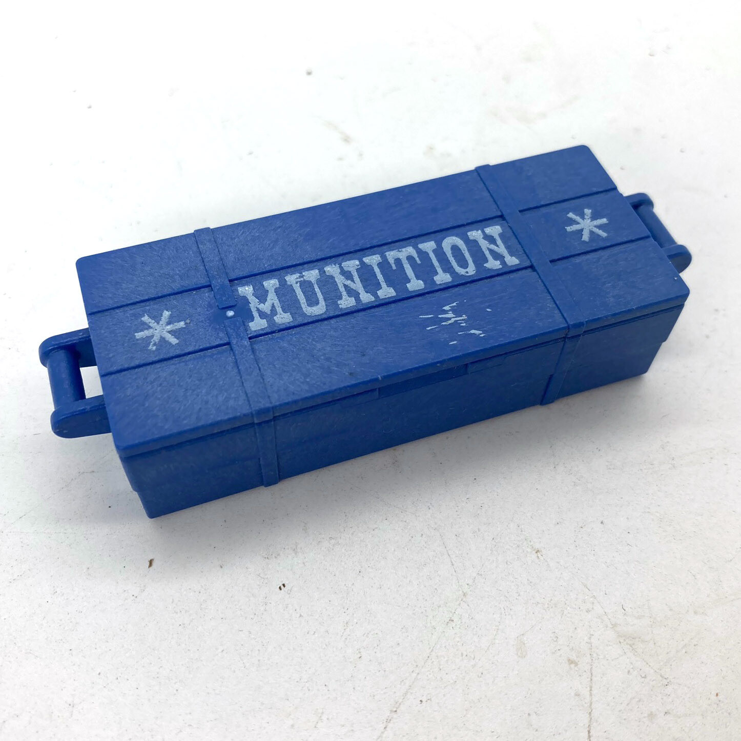 Playmobil caisse munition western bleu