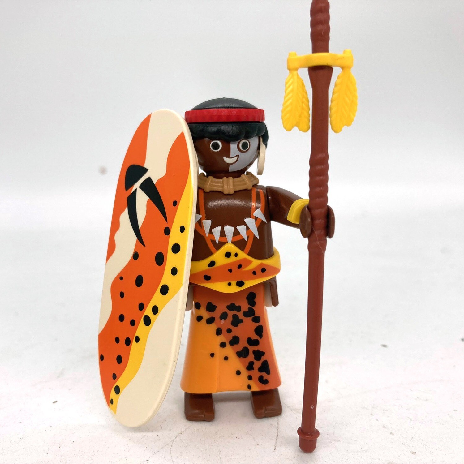 playmobil guerrier africain black jaune
