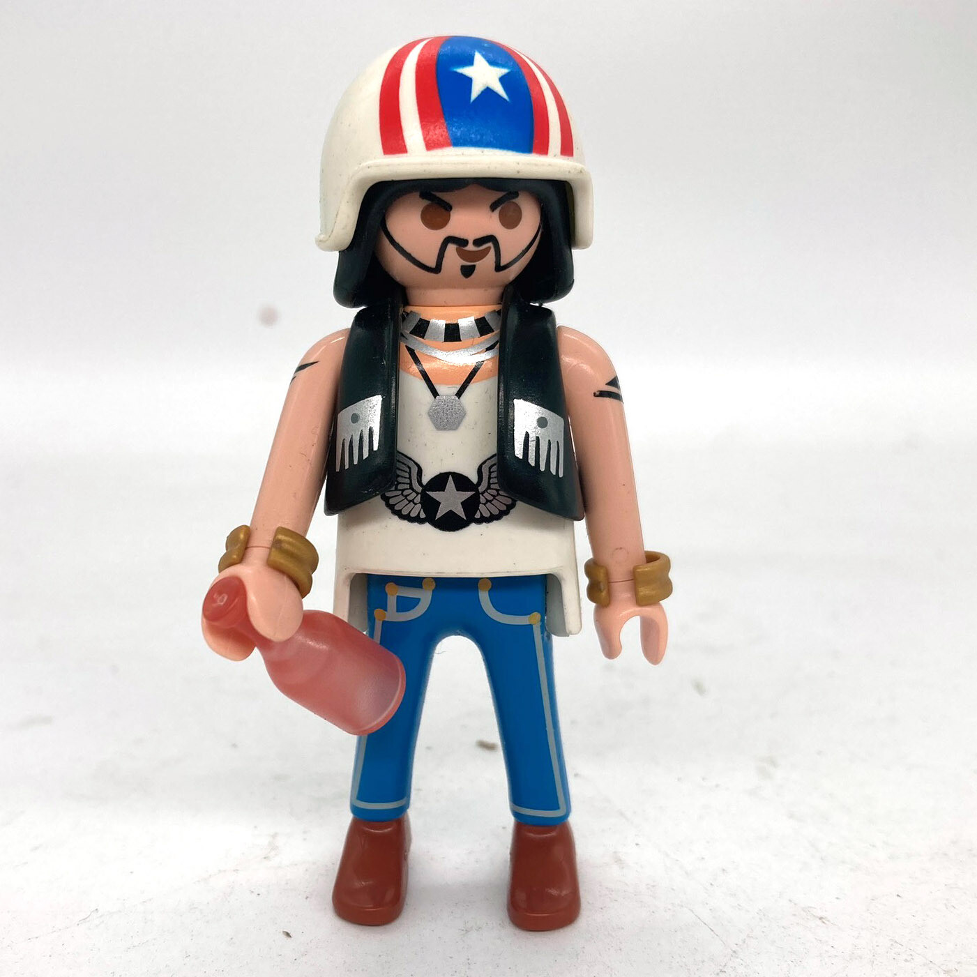 playmobil motard bouteille